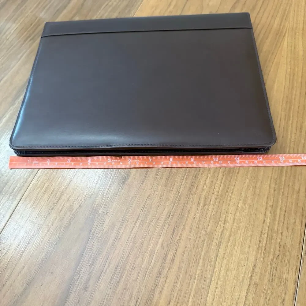 Franklin Covey Italian Leather Padfolio Brown Planner 12.75” x 9.5”